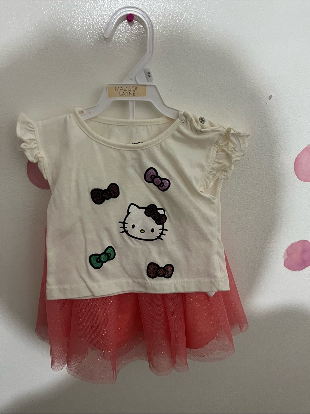 Hello Kitty Bow Tee & Pink Tulle Skirt Dress